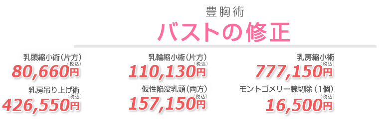 バストの修正