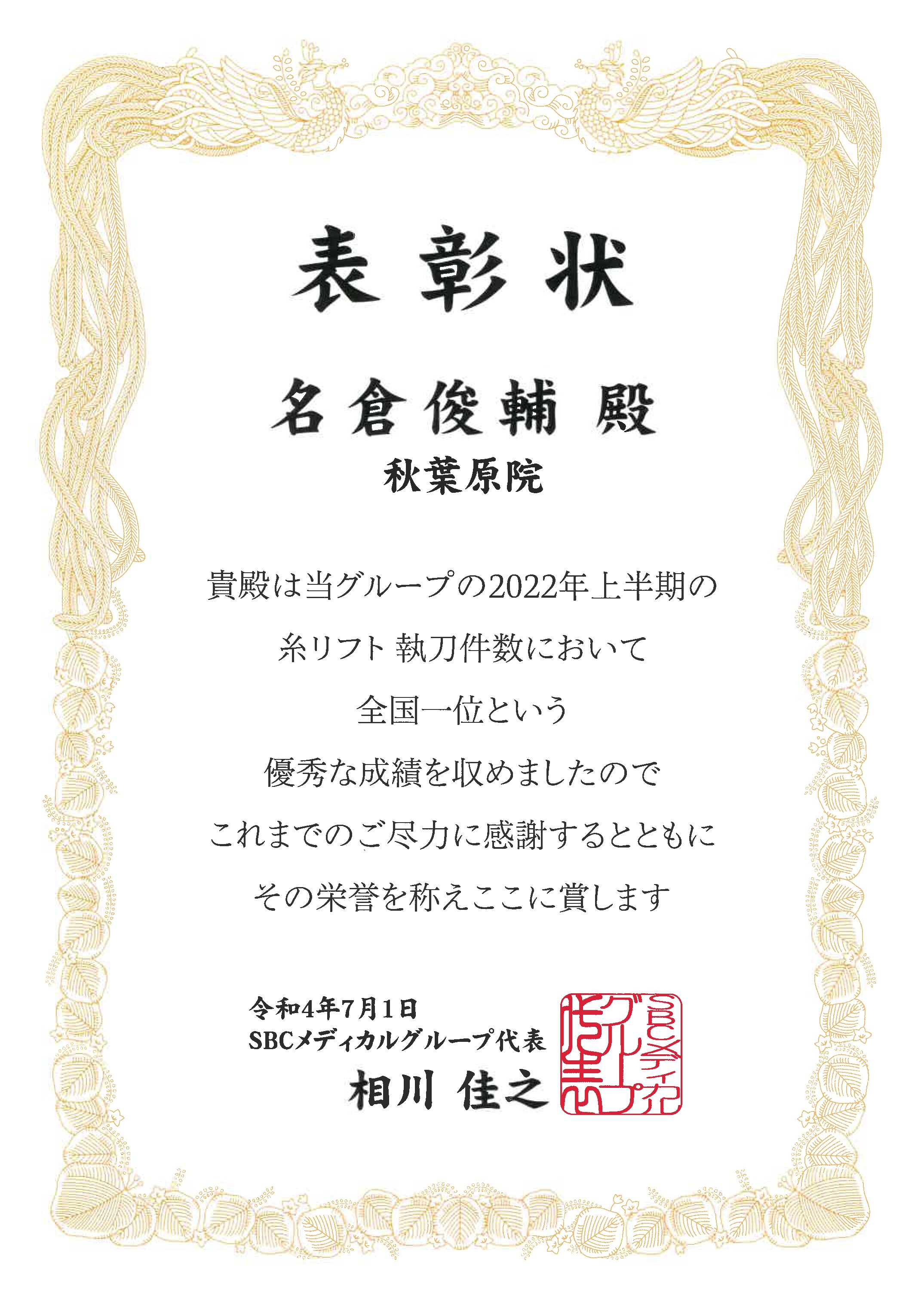 脂肪吸引の執刀数・指名数No.1