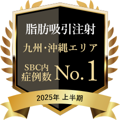 脂肪吸引注射 九州・沖縄エリア 症例数No.1 2025年上半期