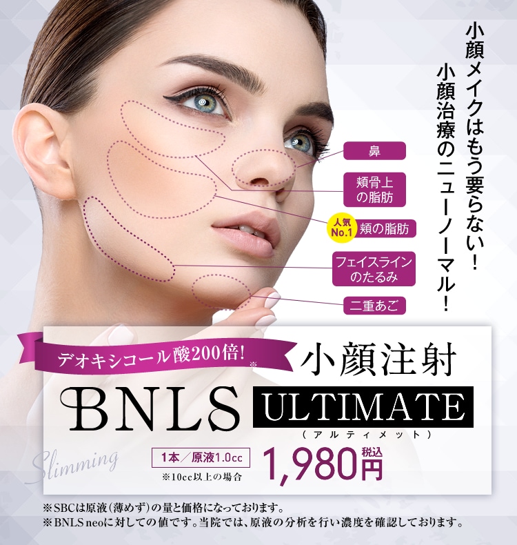 脂肪溶解注射 BNLS アルティメット（小顔注射）
